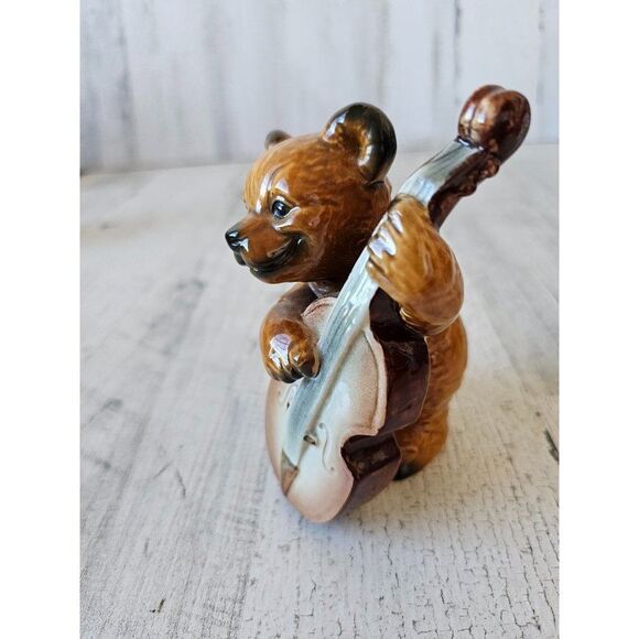 Goebel Bear‎ cello guitar 33130 figurine statue musical band - Picture 2 of 8